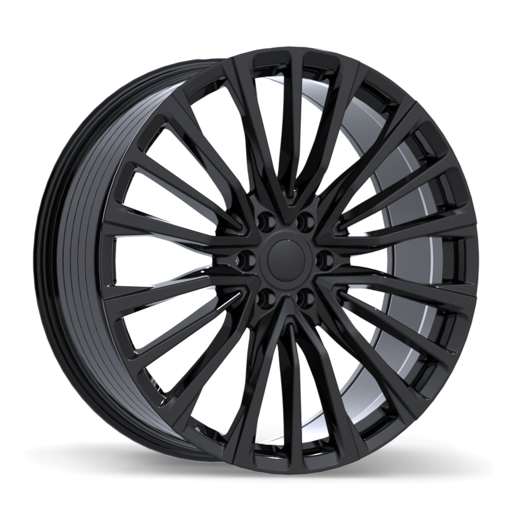 Replika R281 Gloss Black 24x9.5 +28 6x139.7mm 78.0mm