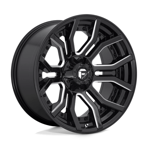 Fuel Offroad D711 RAGE Gloss Black Milled 20x10 -18 6x135|6x139.7mm 106.1mm
