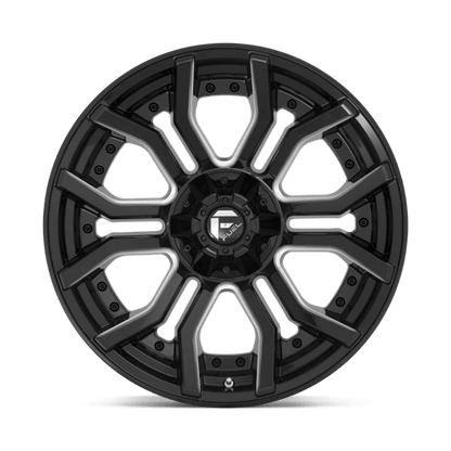 Fuel Offroad D711 RAGE Gloss Black Milled 20x10 -18 6x135|6x139.7mm 106.1mm
