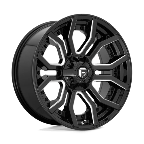 Fuel Offroad D711 RAGE Gloss Black Milled 20x10 -18 5x127|5x139.7mm 87.1mm