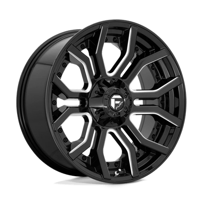 Fuel Offroad D711 RAGE Gloss Black Milled 22x10 -18 6x135|6x139.7mm 106.1mm