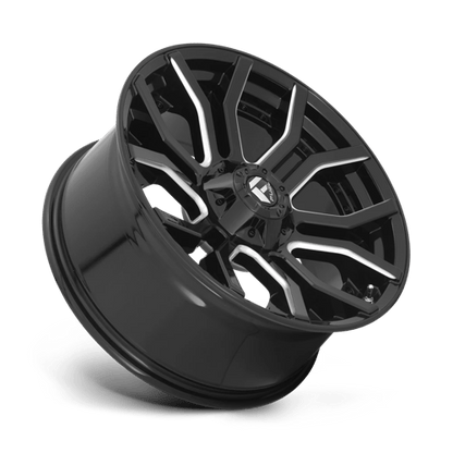 Fuel Offroad D711 RAGE Gloss Black Milled 20x9 +1 6x135|6x139.7mm 106.1mm