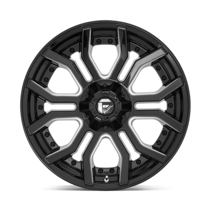 Fuel Offroad D711 RAGE Gloss Black Milled 20x9 +1 6x135|6x139.7mm 106.1mm