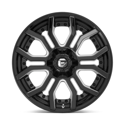 Fuel Offroad D711 RAGE Gloss Black Milled 24x12 -44 6x135|6x139.7mm 106.1mm
