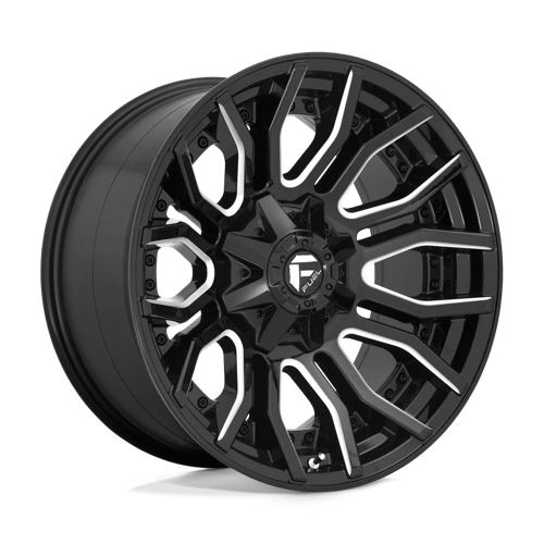 Fuel Offroad D711 RAGE Gloss Black Milled 20x10 -18 8x180mm 124.2mm
