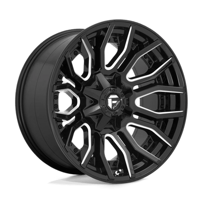 Fuel Offroad D711 RAGE Gloss Black Milled 20x10 -18 8x180mm 124.2mm
