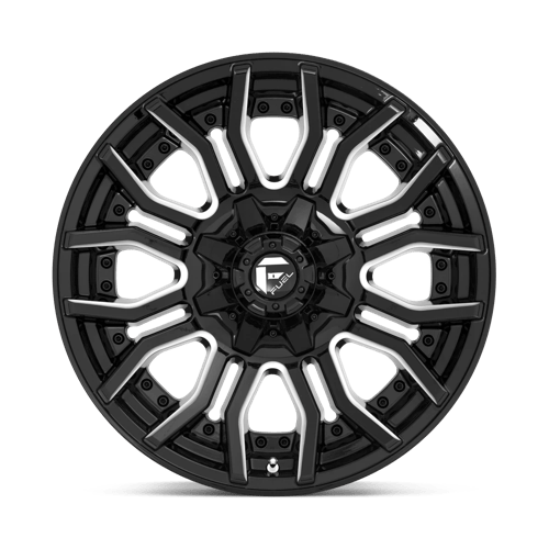 Fuel Offroad D711 RAGE Gloss Black Milled 20x10 -18 8x165.1mm 125.1mm