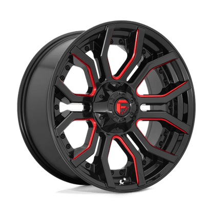 Fuel Offroad D712 RAGE Gloss Black Red Tinted Clear 20x9 +1 5x127|5x139.7mm 87.1mm
