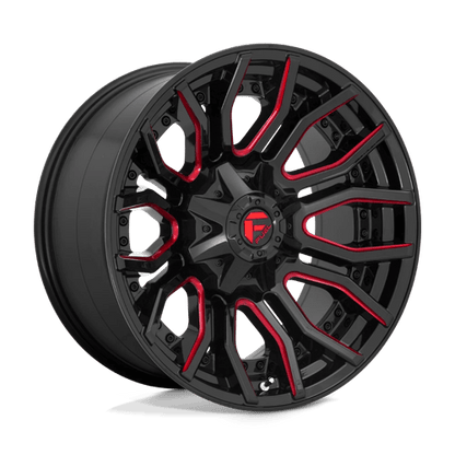 Fuel Offroad D712 RAGE Gloss Black Red Tinted Clear 20x10 -18 8x170mm 125.1mm