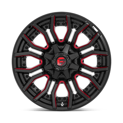 Fuel Offroad D712 RAGE Gloss Black Red Tinted Clear 20x10 -18 8x170mm 125.1mm