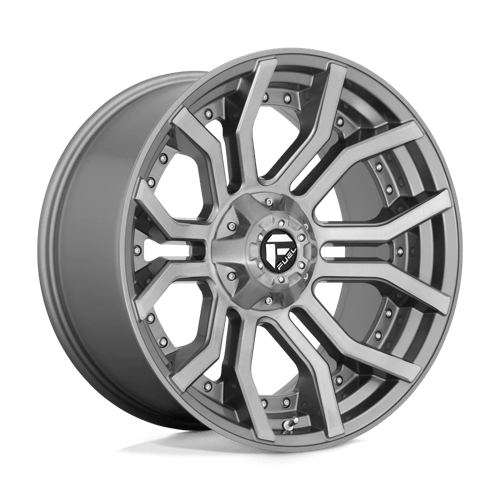Fuel Offroad D713 RAGE PLATINUM Brushed Gun Metal Tinted Clear 20x9 +1 6x135|6x139.7mm 106.1mm