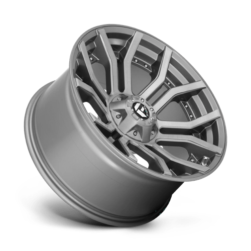 Fuel Offroad D713 RAGE PLATINUM Brushed Gun Metal Tinted Clear 20x10 -18 5x127|5x139.7mm 87.1mm