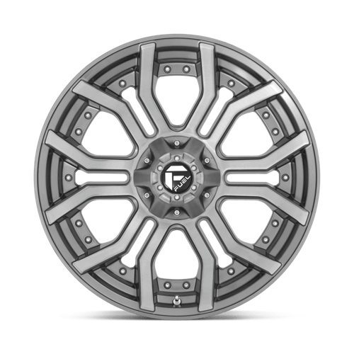 Fuel Offroad D713 RAGE PLATINUM Brushed Gun Metal Tinted Clear 20x10 -18 6x135|6x139.7mm 106.1mm
