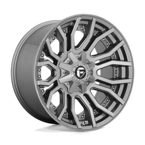 Fuel Offroad D713 RAGE PLATINUM Brushed Gun Metal Tinted Clear 20x10 -18 8x170mm 125.1mm
