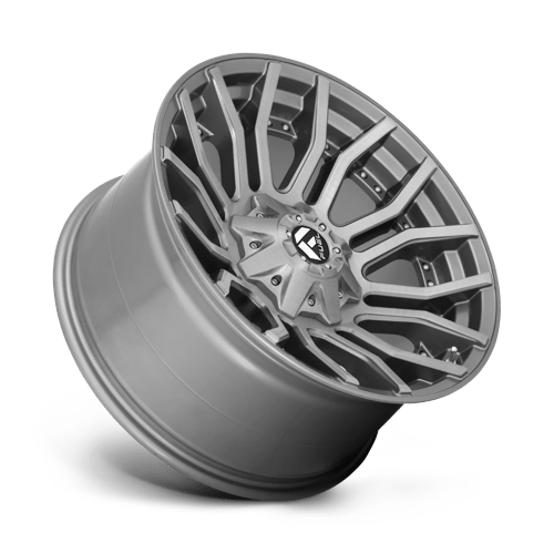 Fuel Offroad D713 RAGE PLATINUM Brushed Gun Metal Tinted Clear 20x10 -18 8x180mm 124.2mm