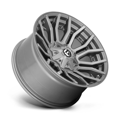 Fuel Offroad D713 RAGE PLATINUM Brushed Gun Metal Tinted Clear 20x10 -18 8x180mm 124.2mm