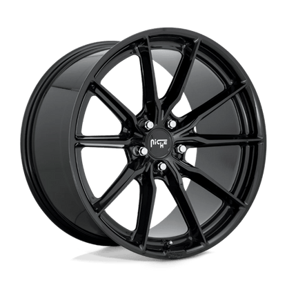 Niche M240 RAINIER Gloss Black 19x9.5 +50 5x112mm 66.6mm