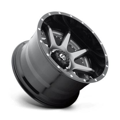 Fuel Offroad D238 RAMPAGE Matte Gun Metal Black Lip 22x14 -70 5x127mm 78.1mm - 2 PIECE