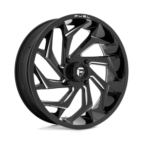 Fuel Offroad D753 REACTION UTV Gloss Black Milled 22x7 0 4x156mm 132mm