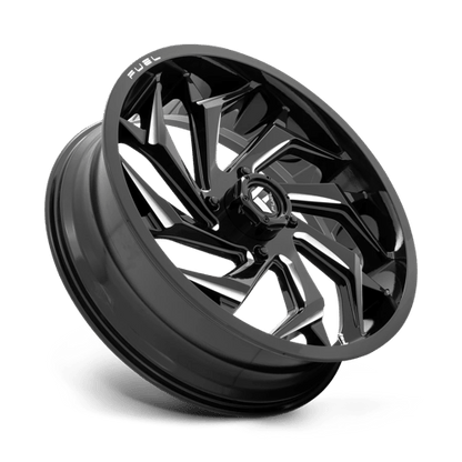 Fuel Offroad D753 REACTION UTV Gloss Black Milled 22x7 0 4x156mm 132mm