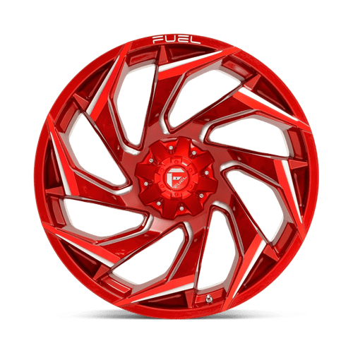Fuel Offroad D754 REACTION Candy Red Milled 24x12 -44 5x127|5x139.7mm 87.1mm