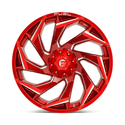 Fuel Offroad D754 REACTION Candy Red Milled 24x12 -44 5x127|5x139.7mm 87.1mm
