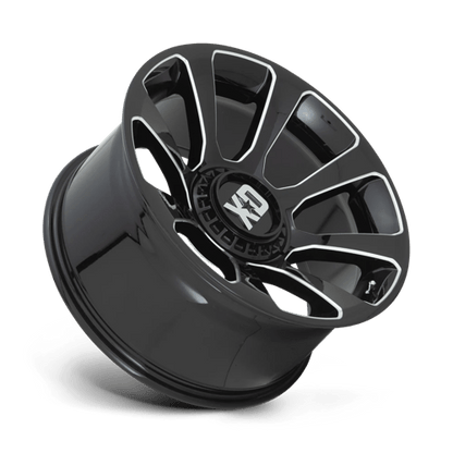 XD Series XD854 REACTOR Gloss Black Milled 20x10 -18 5x127|5x139.7mm 78.1mm