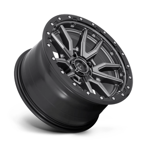 Fuel Offroad D680 REBEL Matte Gunmetal Black Bead Ring 17x9 -12 5x127mm 71.5mm