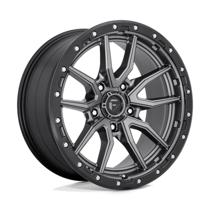 Fuel Offroad D680 REBEL Matte Gunmetal Black Bead Ring 20x9 +1 5x139.7mm 78.1mm