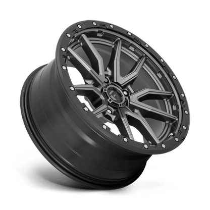 Fuel Offroad D680 REBEL Matte Gunmetal Black Bead Ring 20x9 +1 5x139.7mm 78.1mm