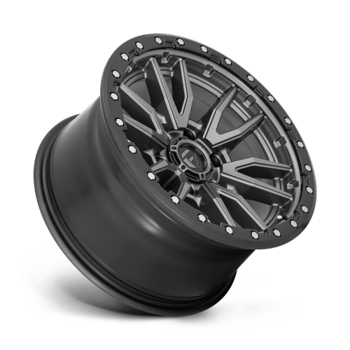 Fuel Offroad D680 REBEL Matte Gunmetal Black Bead Ring 17x9 +1 6x135mm 87.1mm