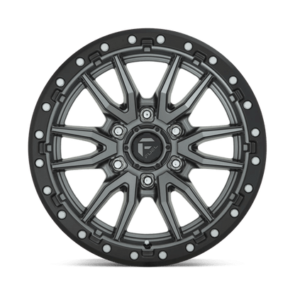 Fuel Offroad D680 REBEL Matte Gunmetal Black Bead Ring 18x9 +1 5x139.7mm 78.1mm