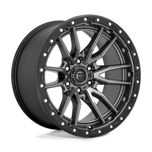 Fuel Offroad D680 REBEL Matte Gunmetal Black Bead Ring 20x10 -18 6x135mm 87.1mm