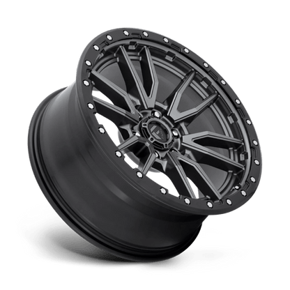 Fuel Offroad D680 REBEL Matte Gunmetal Black Bead Ring 20x9 +20 6x139.7mm 106.1mm