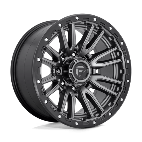Fuel Offroad D680 REBEL Matte Gunmetal Black Bead Ring 20x10 -18 8x165.1mm 125.1mm