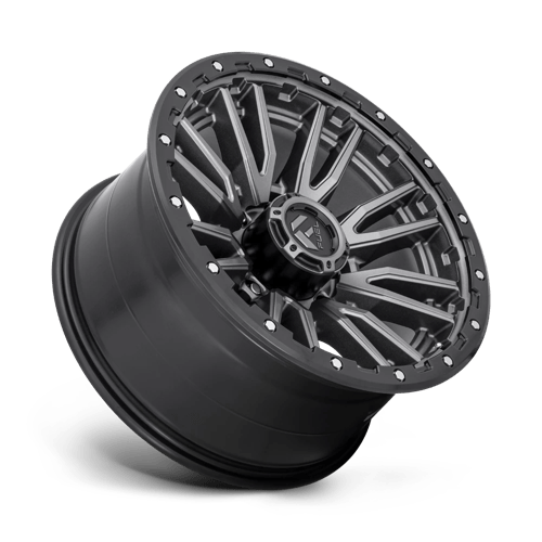 Fuel Offroad D680 REBEL Matte Gunmetal Black Bead Ring 20x10 -18 8x165.1mm 125.1mm