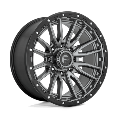 Fuel Offroad D680 REBEL Matte Gunmetal Black Bead Ring 22x10 -18 8x170mm 125.1mm