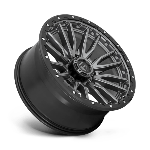 Fuel Offroad D680 REBEL Matte Gunmetal Black Bead Ring 22x10 -18 8x165.1mm 125.1mm