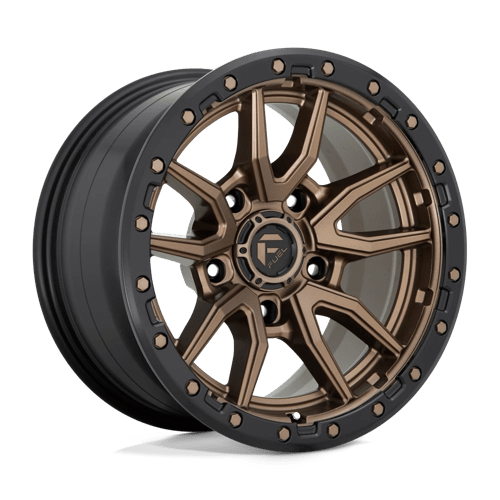Fuel Offroad D681 REBEL Matte Bronze Black Bead Ring 17x9 -12 5x114.3mm 72.6mm