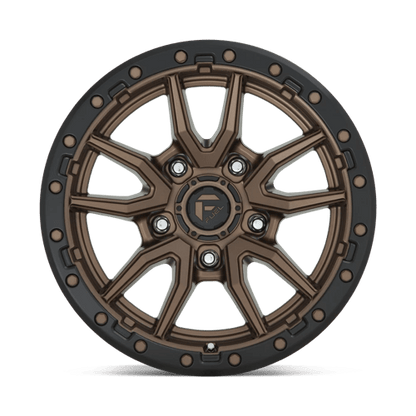Fuel Offroad D681 REBEL Matte Bronze Black Bead Ring 17x9 -12 5x114.3mm 72.6mm