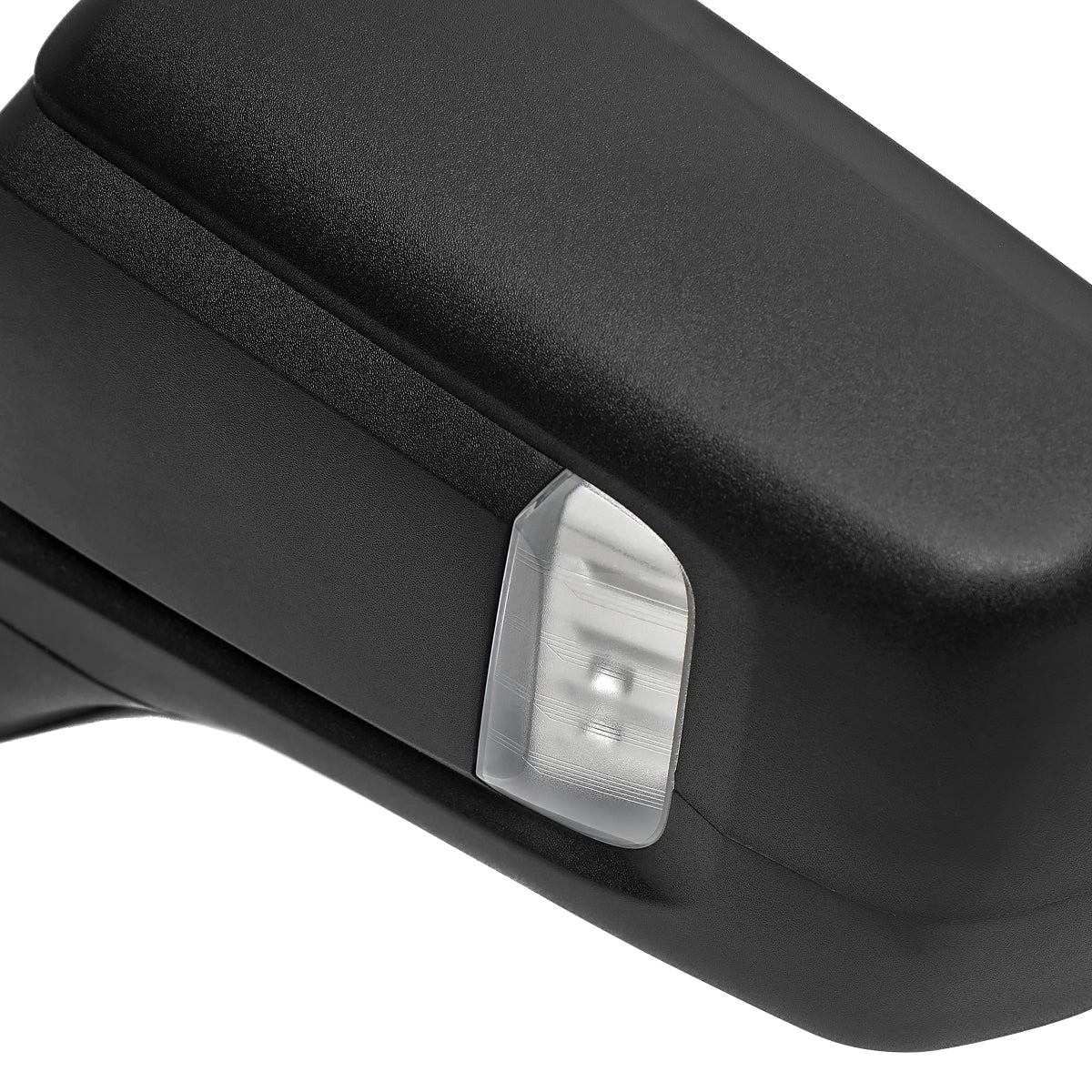 2019-2024 GMC Sierra 1500 Black Power Adjustable, Auto-Fold, BSD & Heated Side Mirror w/ LED Puddle and Auxiliary Light - Driver Side Only