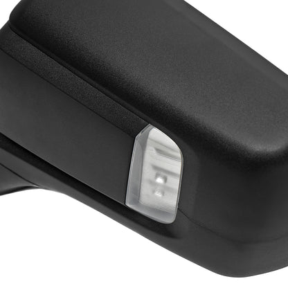2019-2024 GMC Sierra 1500 Black Power Adjustable, Auto-Fold, BSD & Heated Side Mirror w/ LED Puddle and Auxiliary Light - Driver Side Only