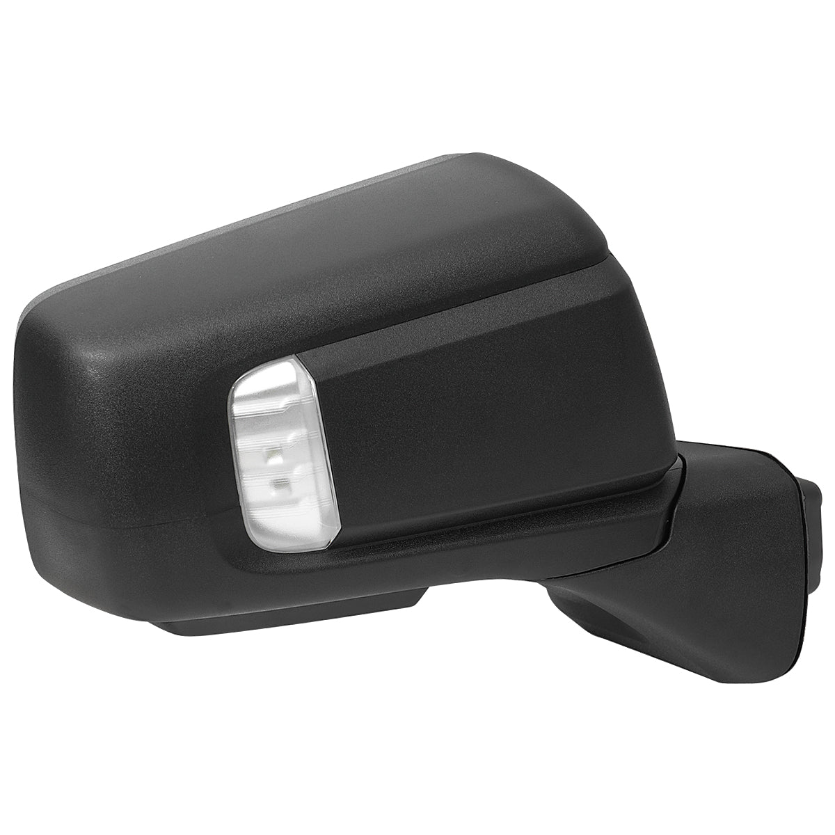2019-2024 GMC Sierra 1500 Black Power Adjustable, Auto-Fold, BSD & Heated Side Mirror w/ LED Puddle and Auxiliary Light - Passenger Side Only