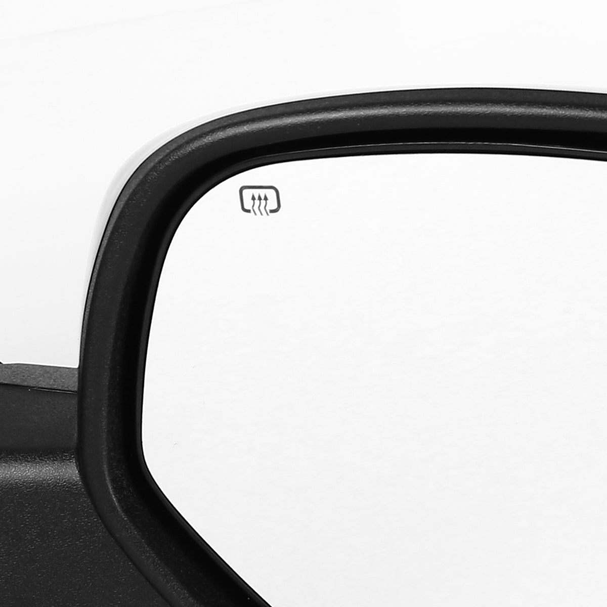 2007-2014 Chevrolet Silverado/Suburban/Avalanche/Tahoe GMC Sierra Glossy Black Power Adjustable & Heated Side Mirror w/ LED Turn Arrow Signal & Puddle Light - Passenger Side Only
