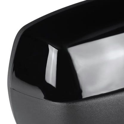2014-2018 Chevrolet Silverado/GMC Sierra Glossy Black Power Adjustable & Heated Side Mirror w/ LED Puddle Light - Passenger Side Only