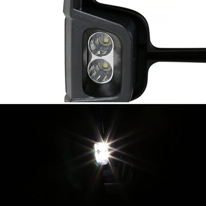 2014-2018 Chevrolet Silverado/GMC Sierra Power Adjustable, Heated, & Manual Extendable Chrome Towing Mirrors w/ Smoked Lens LED Turn Signal & Clearance Lights