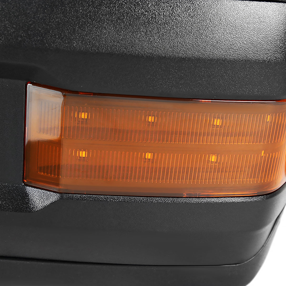 2014-2018 Chevrolet Silverado/GMC Sierra Power Heated Manual Extendable Towing Mirrors w/ Amber Lens LED Turn Signal & Clearance Lights