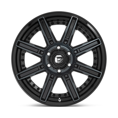 Fuel Offroad D708 ROGUE Gloss Mach Double Dark Tint 20x9 +1 6x139.7mm 106.1mm