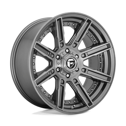 Fuel Offroad D710 ROGUE PLATINUM Brushed Gun Metal Tinted Clear 20x9 +1 6x135mm 87.1mm