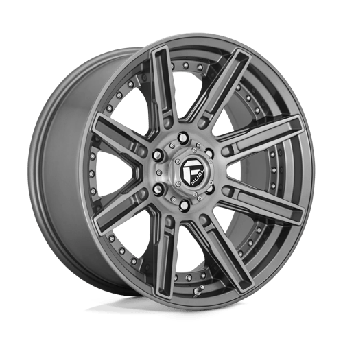Fuel Offroad D710 ROGUE PLATINUM Brushed Gun Metal Tinted Clear 20x10 -18 6x139.7mm 106.1mm